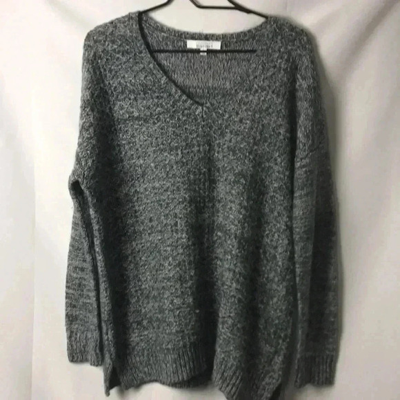 COMPANY ELLEN TRACY WO SZ LG COZY SWEATER GRAY - Picture 3 of 10